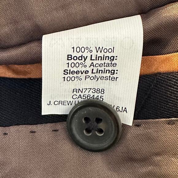 NWOT Boys' Ludlow Two-Button Wool Blazer in Navy Kids 10 - Picture 8 of 8